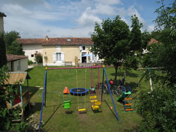 The toddler friendly garden is safely enclosed on all sides and within  view of the cottages