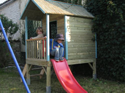 Also in the garden a little house for under 7s